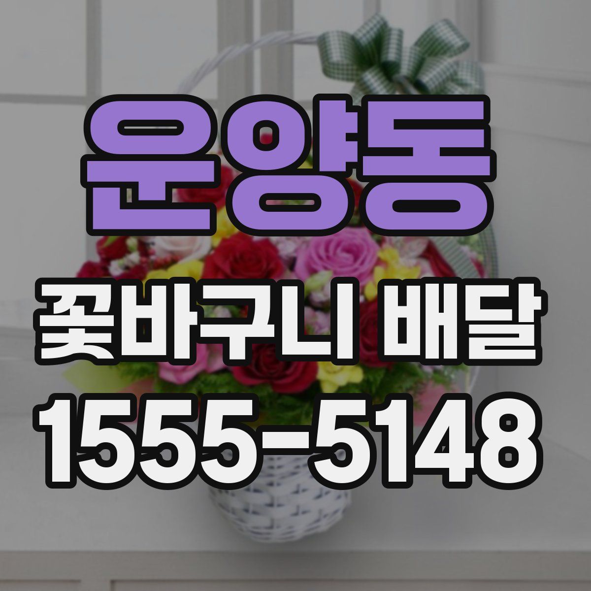 운양동 꽃바구니 배달