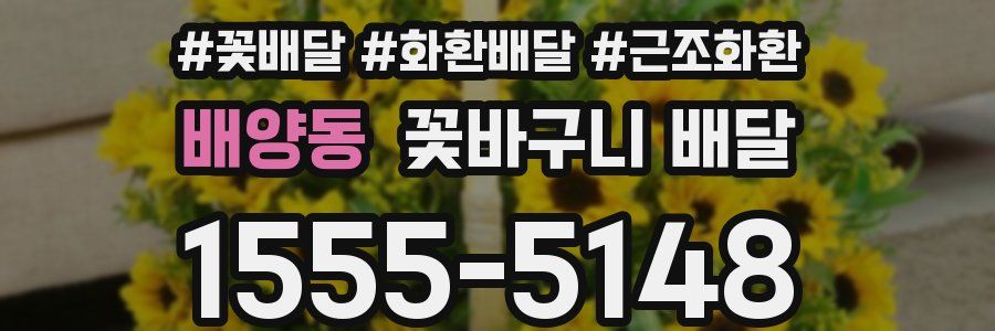 배양동 꽃바구니 배달