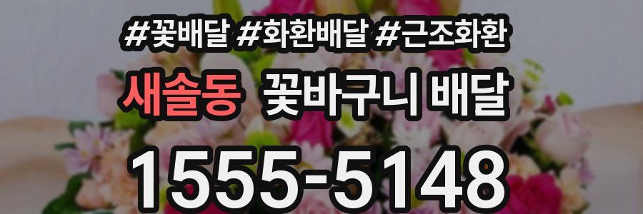 새솔동 꽃바구니 배달