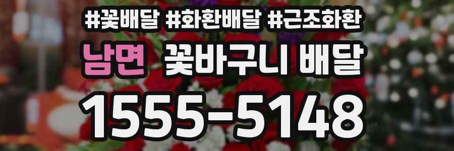 남면 꽃바구니 배달