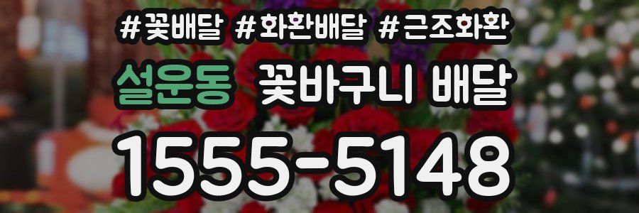 설운동 꽃바구니 배달