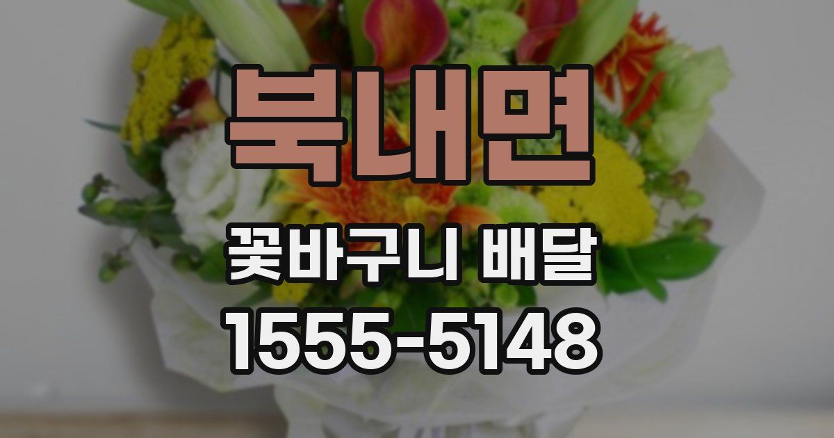 북내면 꽃바구니 배달