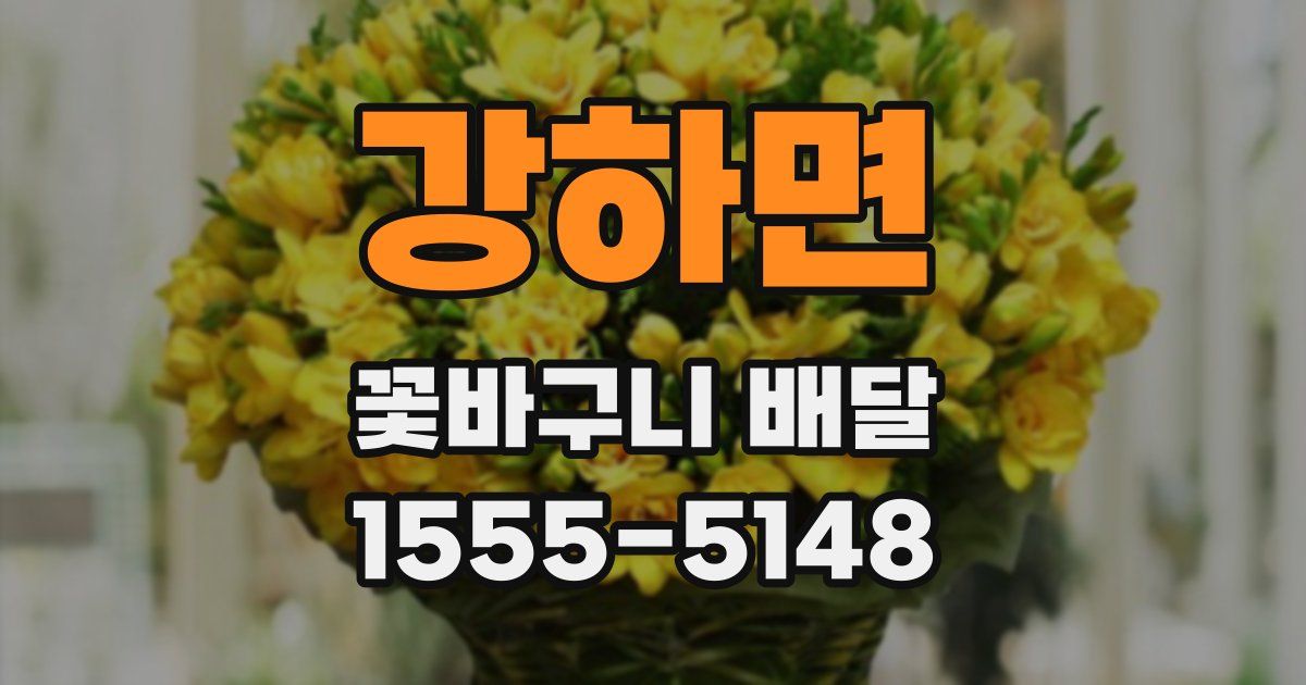 강하면 꽃바구니 배달