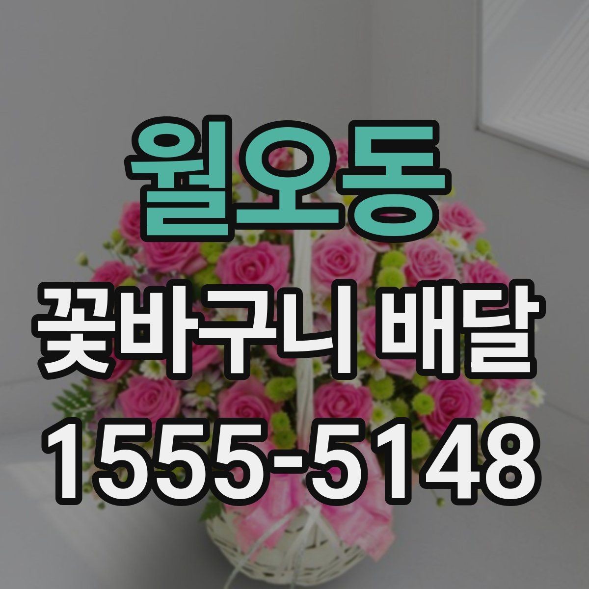 월오동 꽃바구니 배달 상품의 크기와 가격 차이