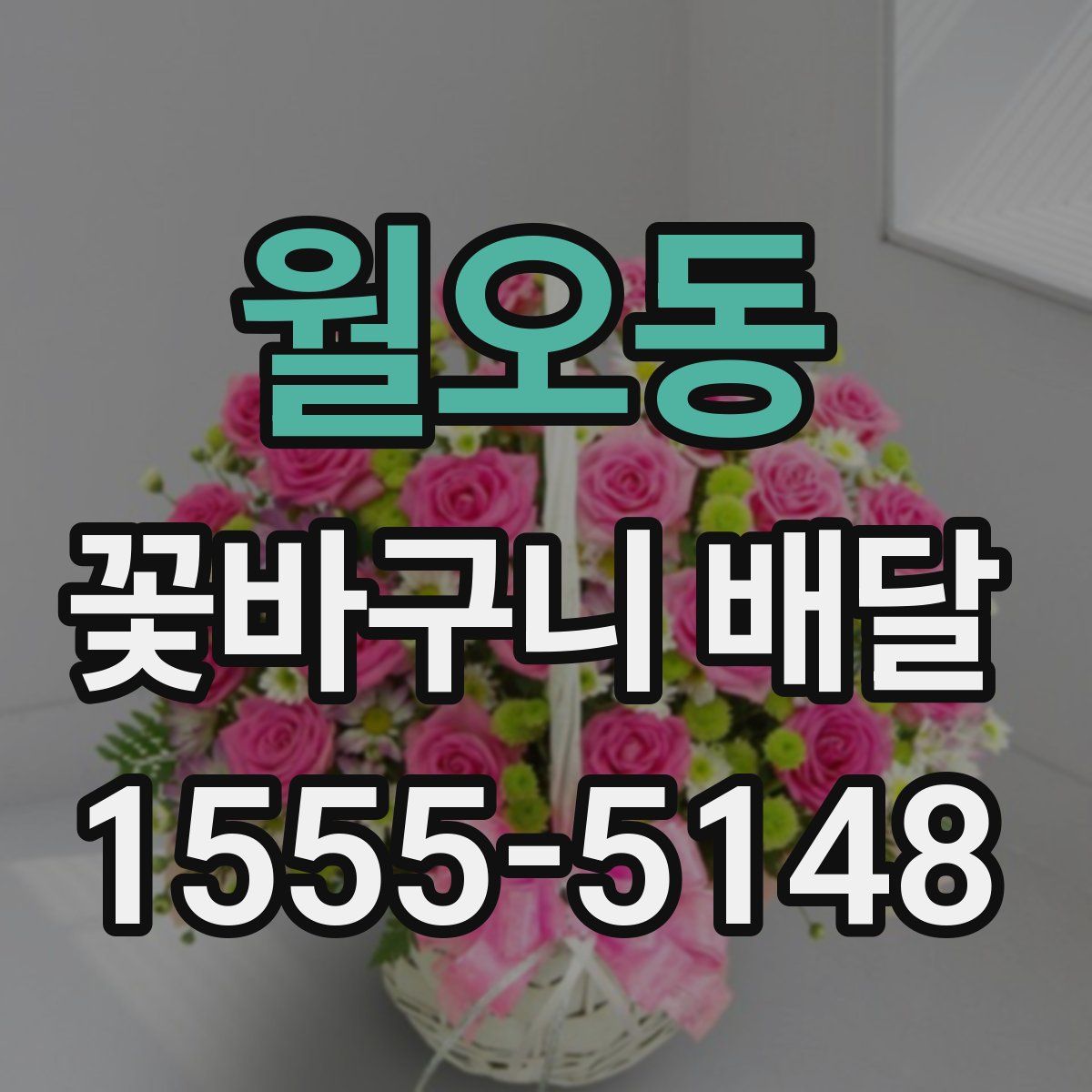 월오동 꽃바구니 배달