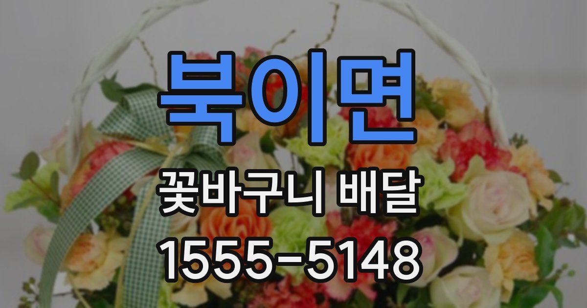 북이면 꽃바구니 배달