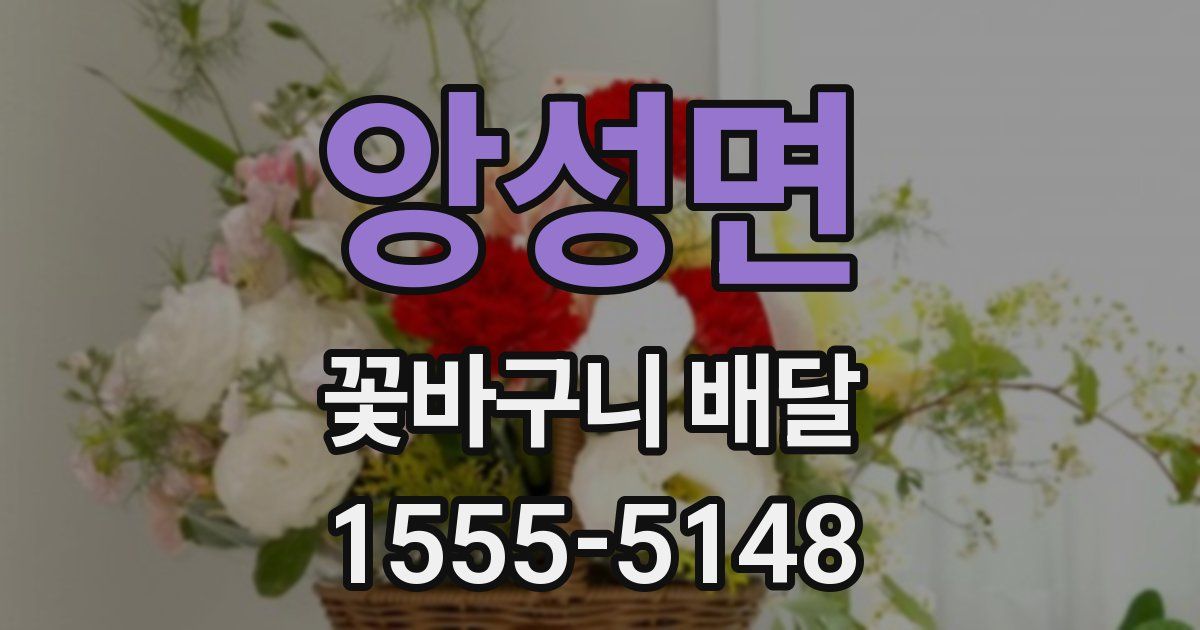 앙성면 꽃바구니 배달