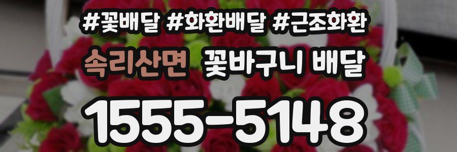 속리산면 꽃바구니 배달