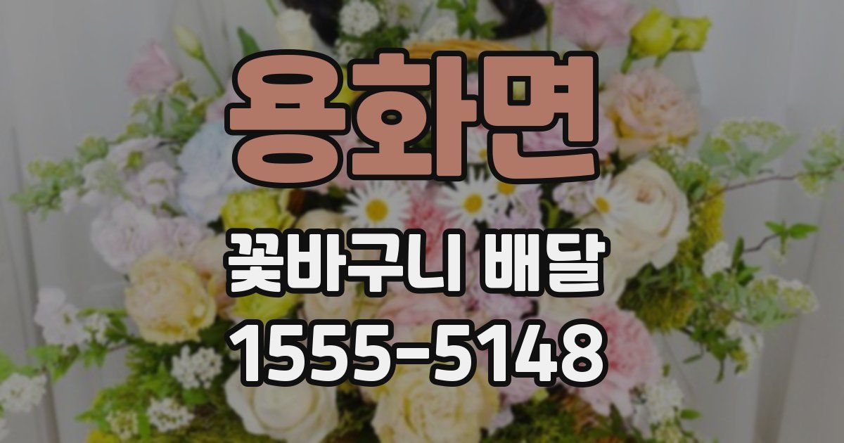 용화면 꽃바구니 배달