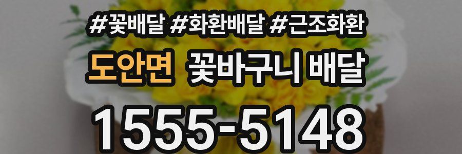 도안면 꽃바구니 배달