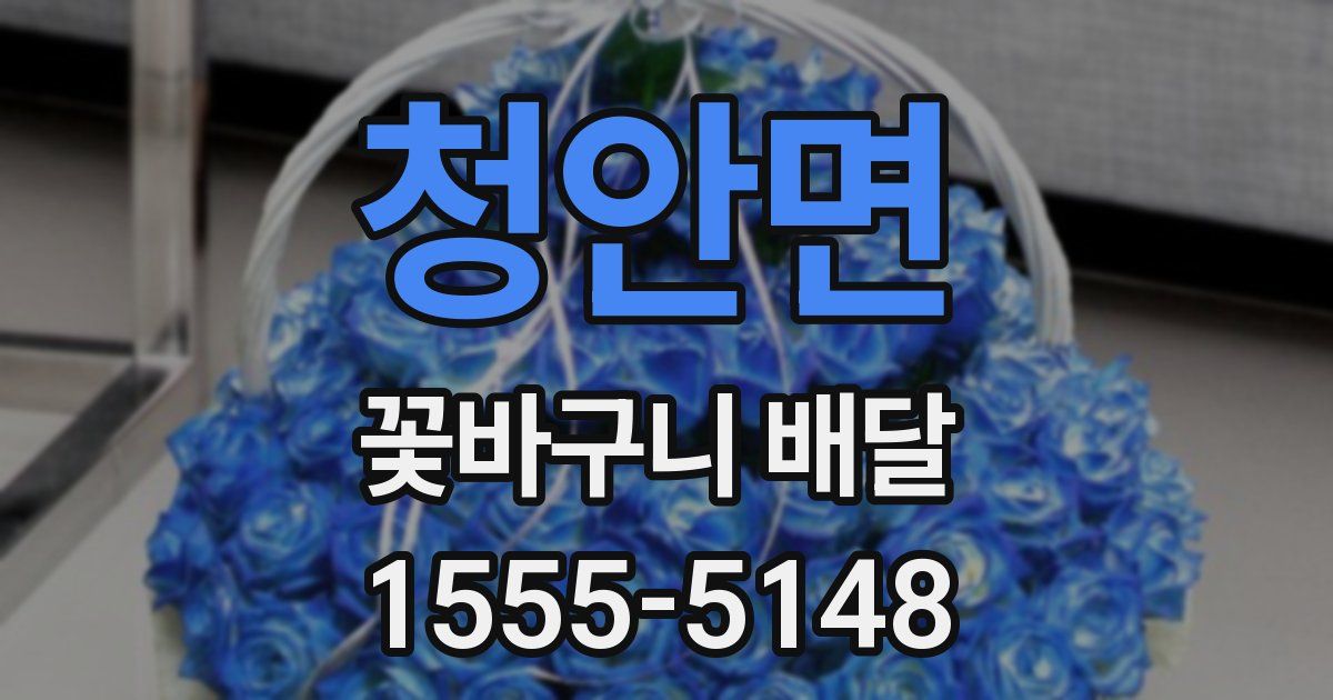 청안면 꽃바구니 배달
