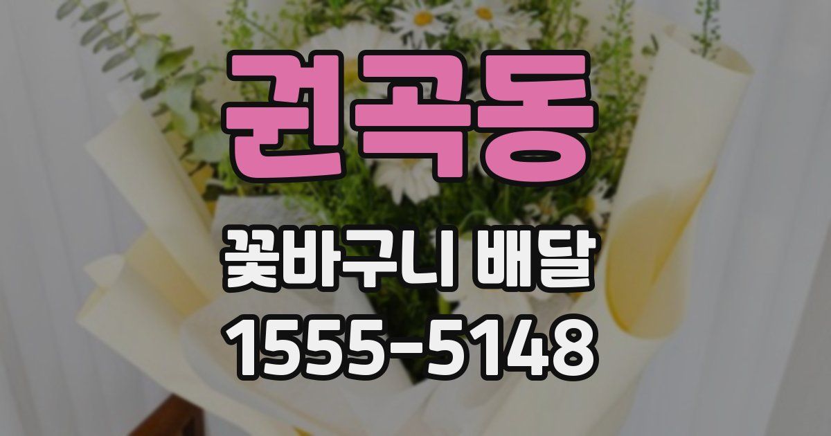 권곡동 꽃바구니 배달