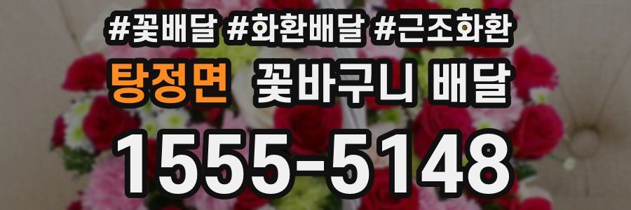탕정면 꽃바구니 배달