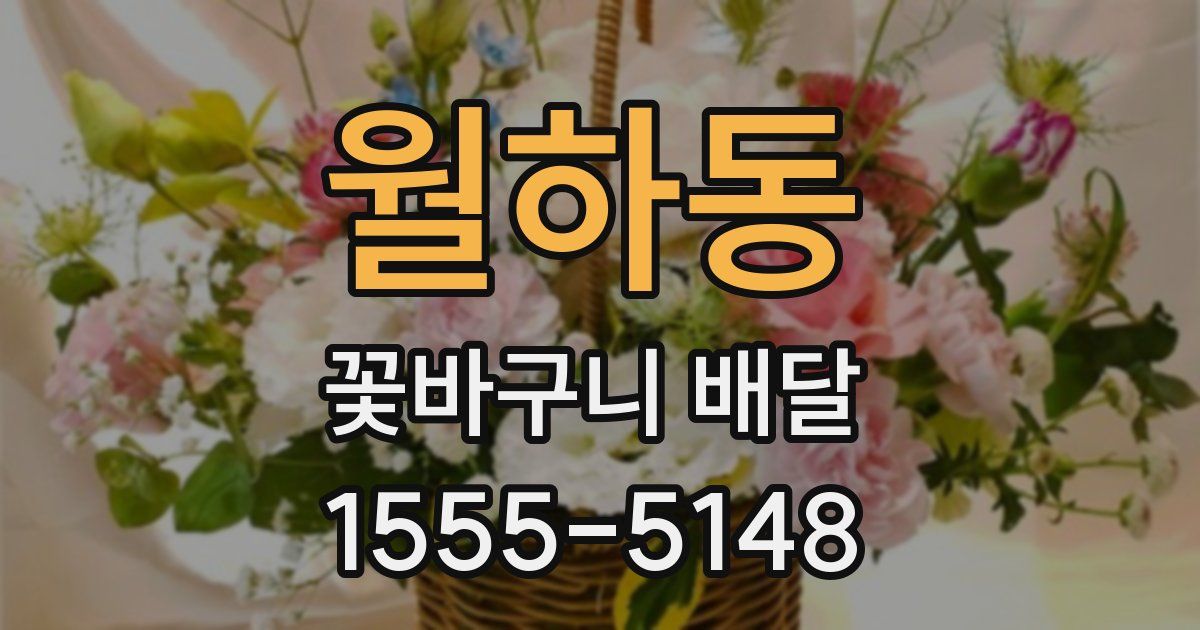 월하동 꽃바구니 배달
