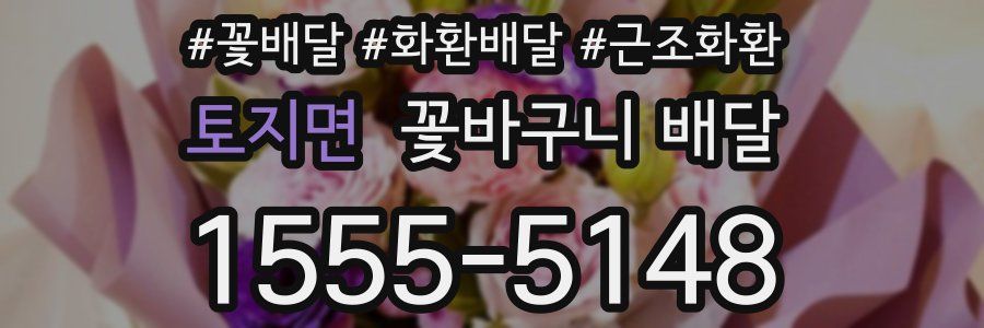 토지면 꽃바구니 배달