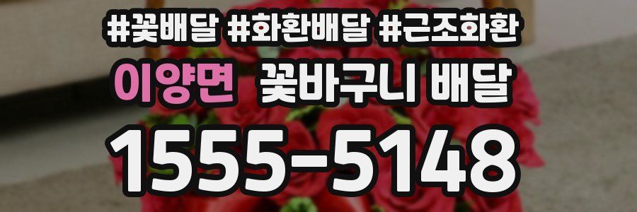 이양면 꽃바구니 배달