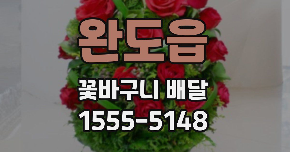 완도읍 꽃바구니 배달