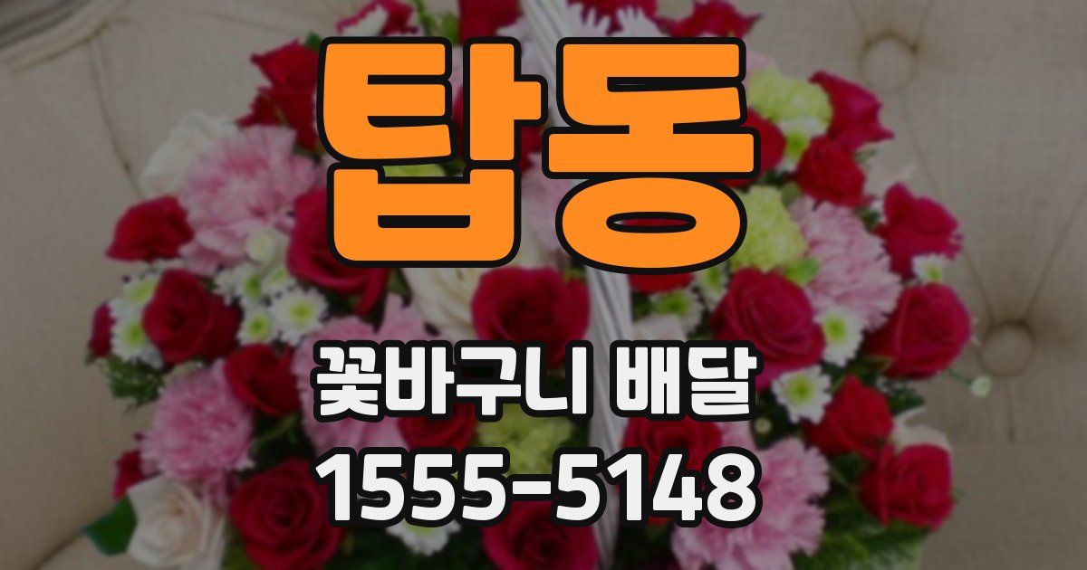 탑동 꽃바구니 배달