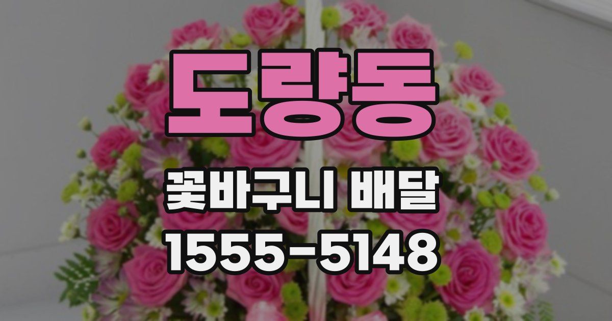 도량동 꽃바구니 배달