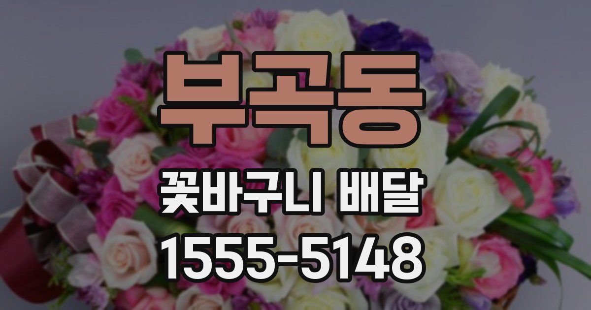 부곡동 꽃바구니 배달