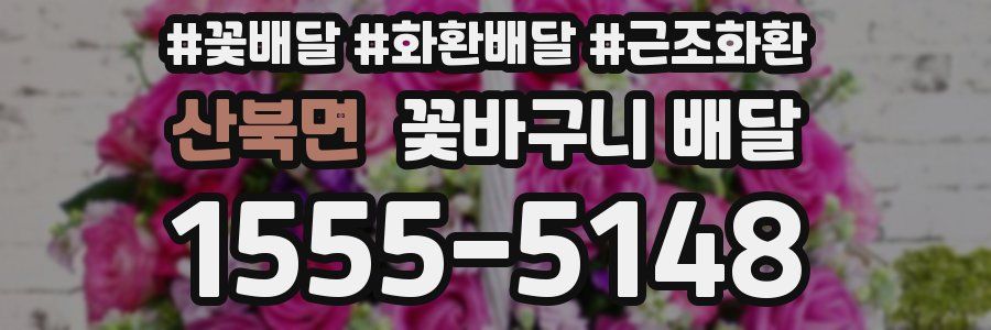 산북면 꽃바구니 배달