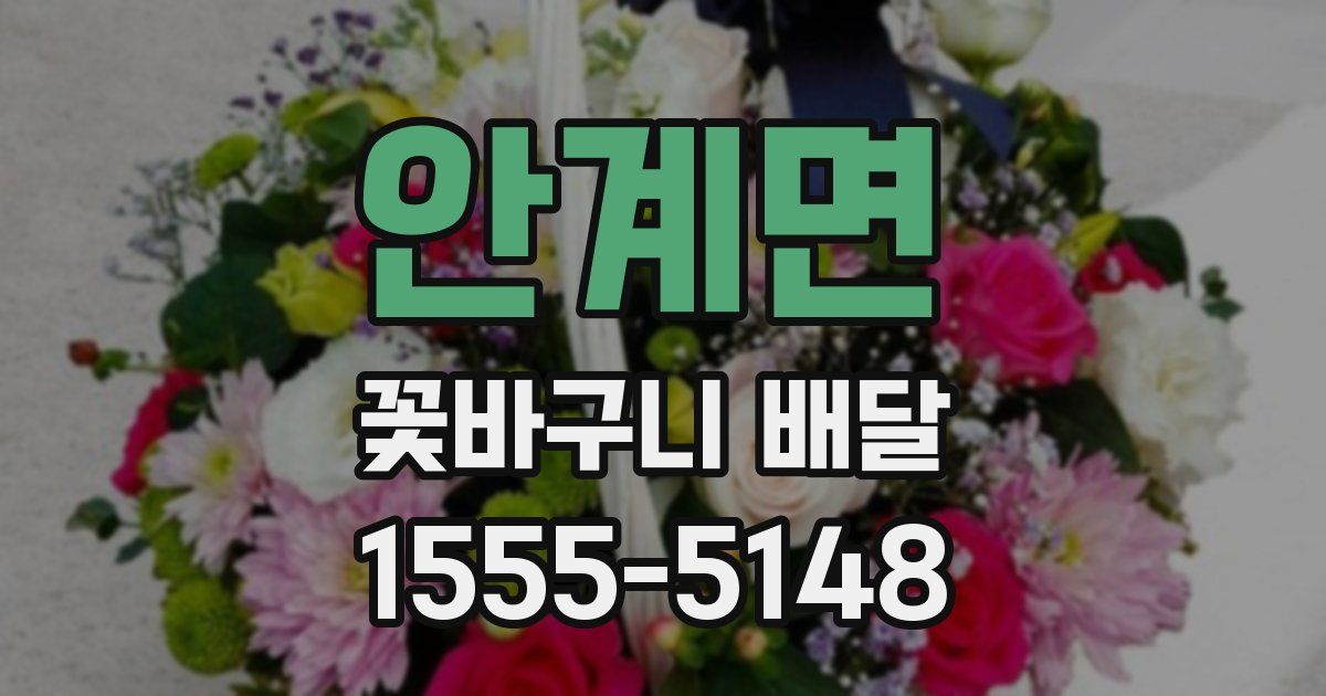 안계면 꽃바구니 배달