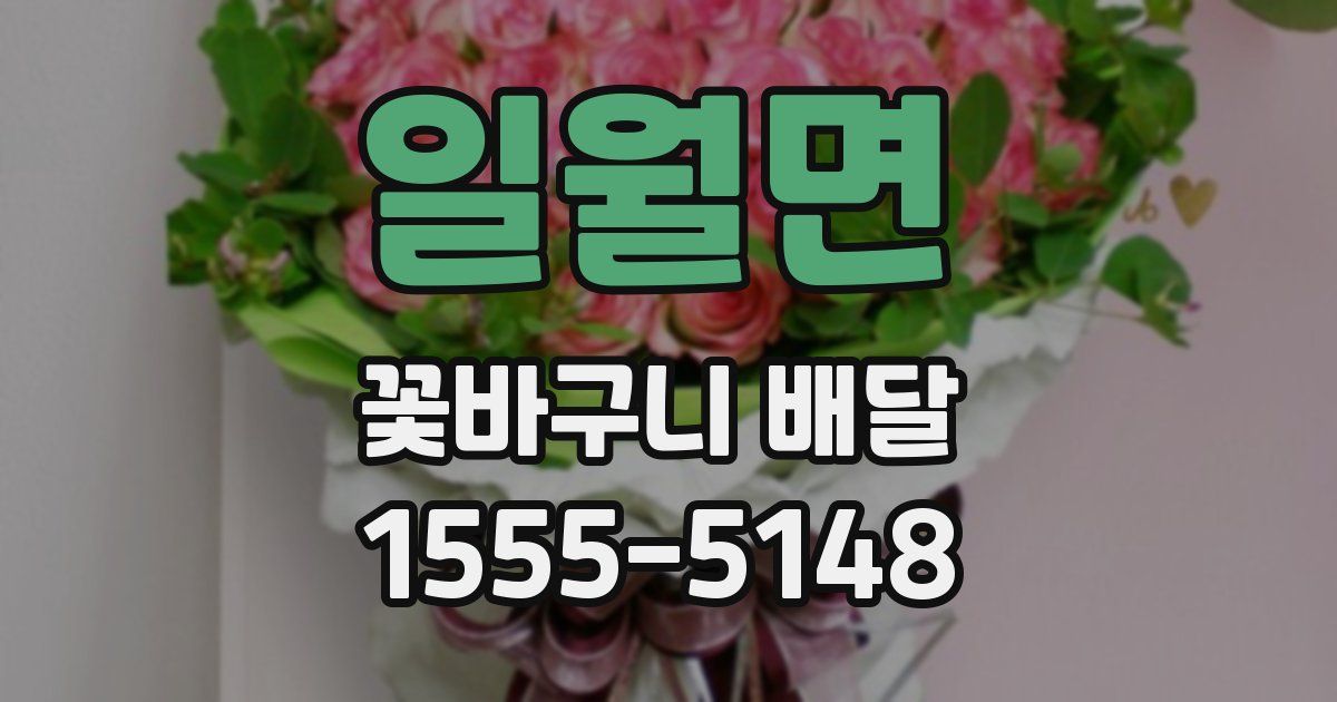 일월면 꽃바구니 배달