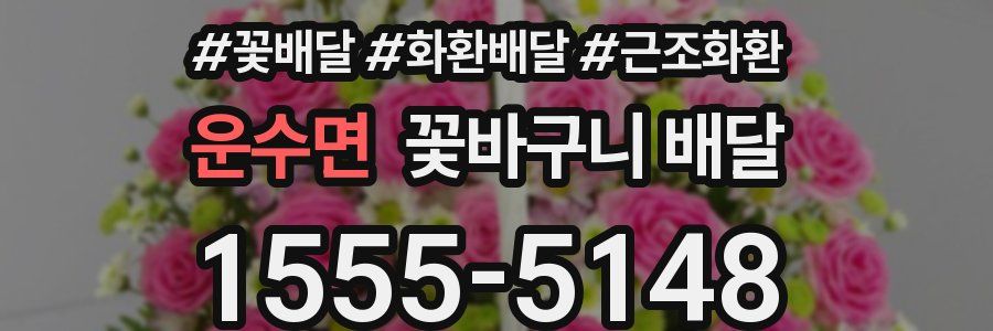 운수면 꽃바구니 배달