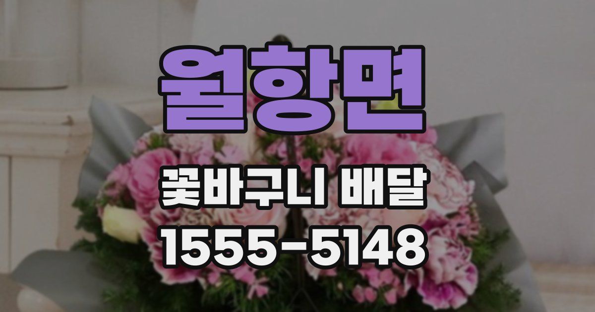 월항면 꽃바구니 배달
