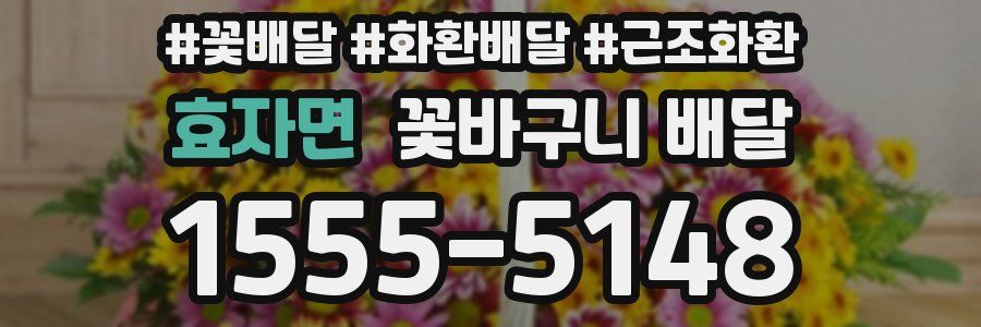 효자면 꽃바구니 배달
