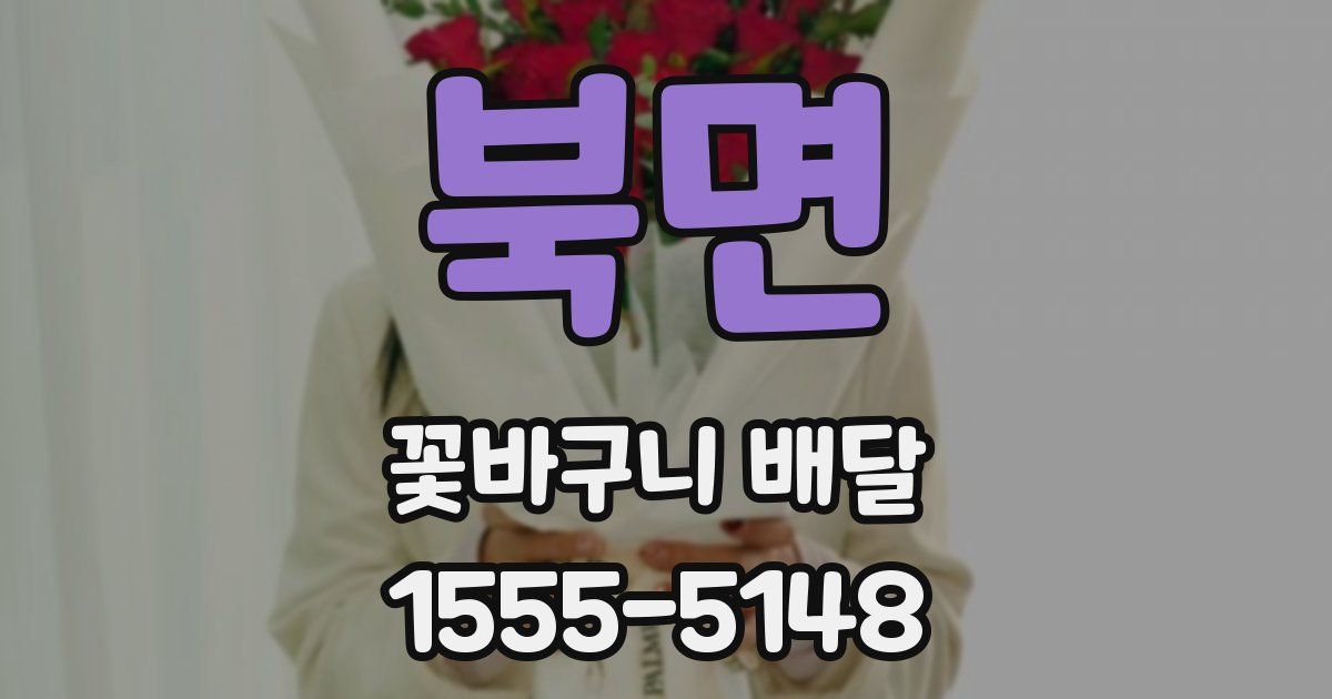 북면 꽃바구니 배달
