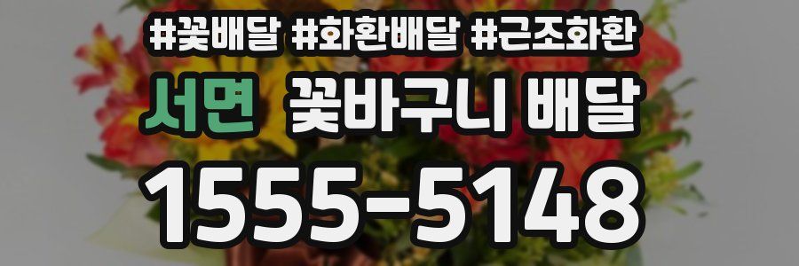 서면 꽃바구니 배달