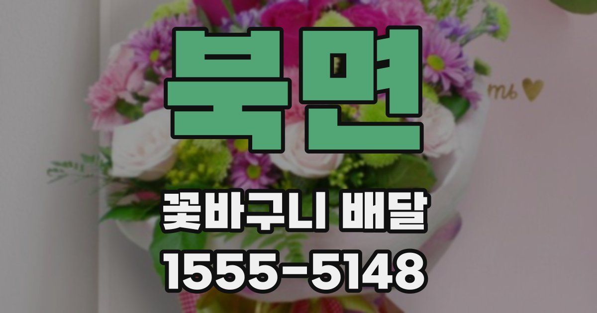 북면 꽃바구니 배달