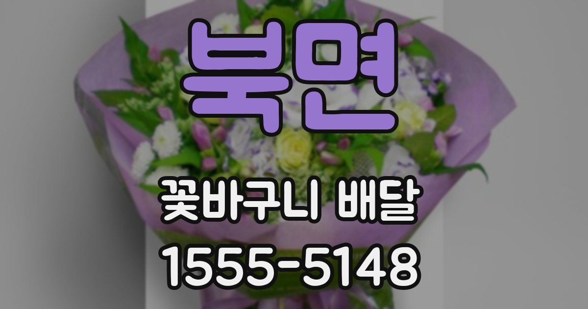 북면 꽃바구니 배달