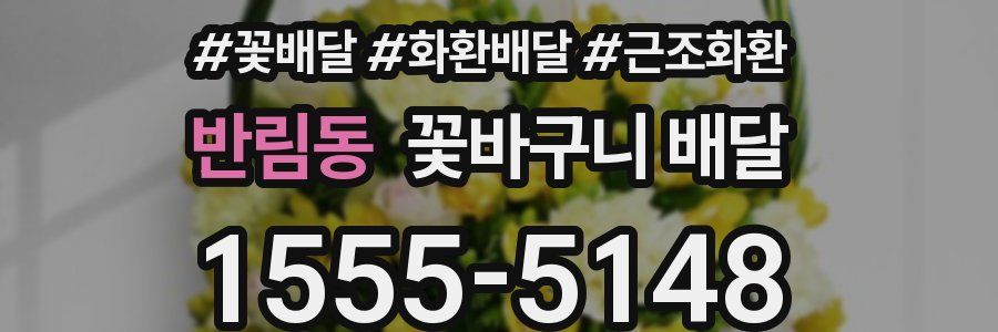 반림동 꽃바구니 배달