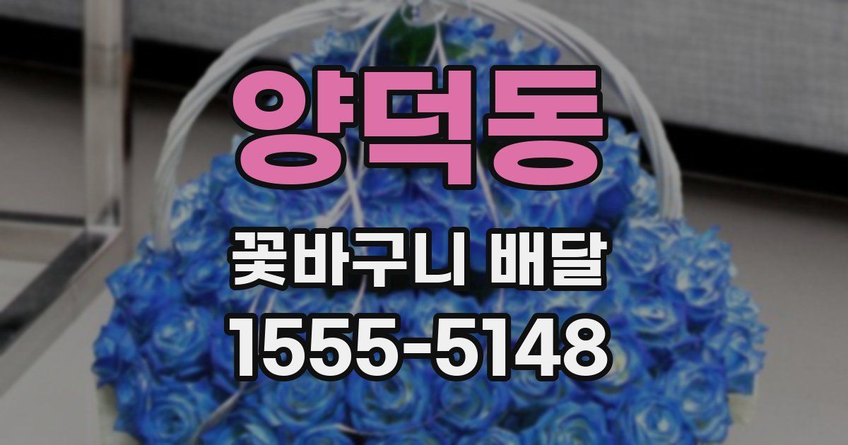 양덕동 꽃바구니 배달