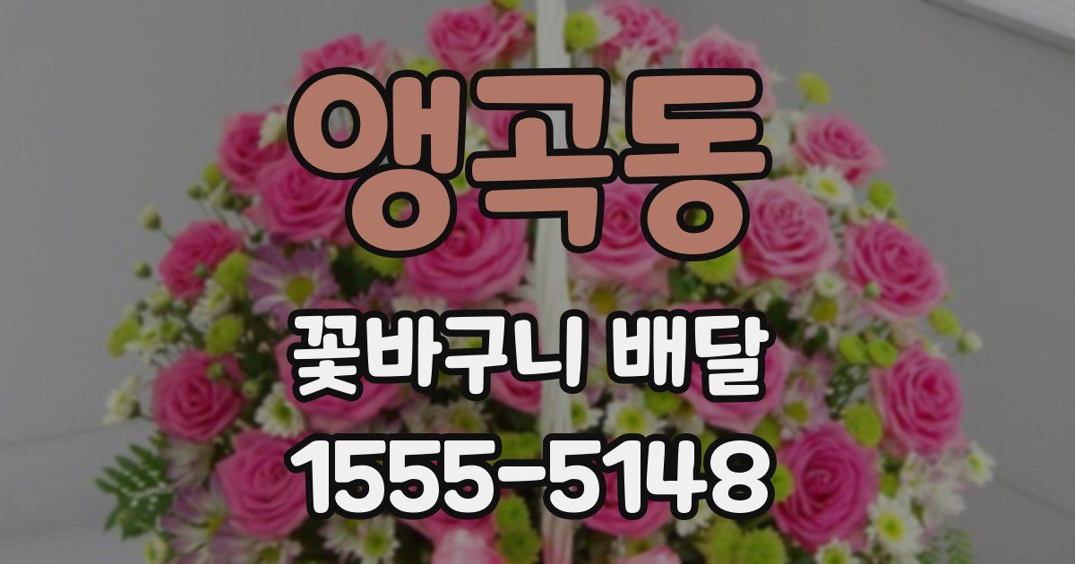 앵곡동 꽃바구니 배달