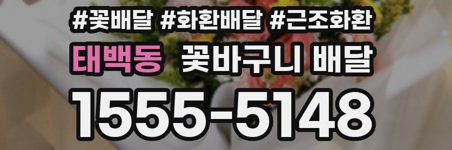 태백동 꽃바구니 배달