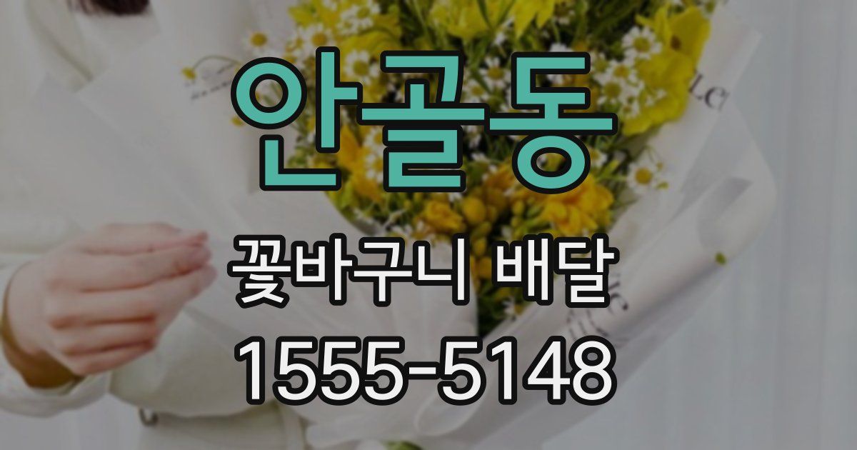 안골동 꽃바구니 배달