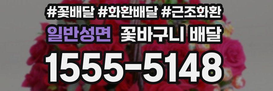일반성면 꽃바구니 배달