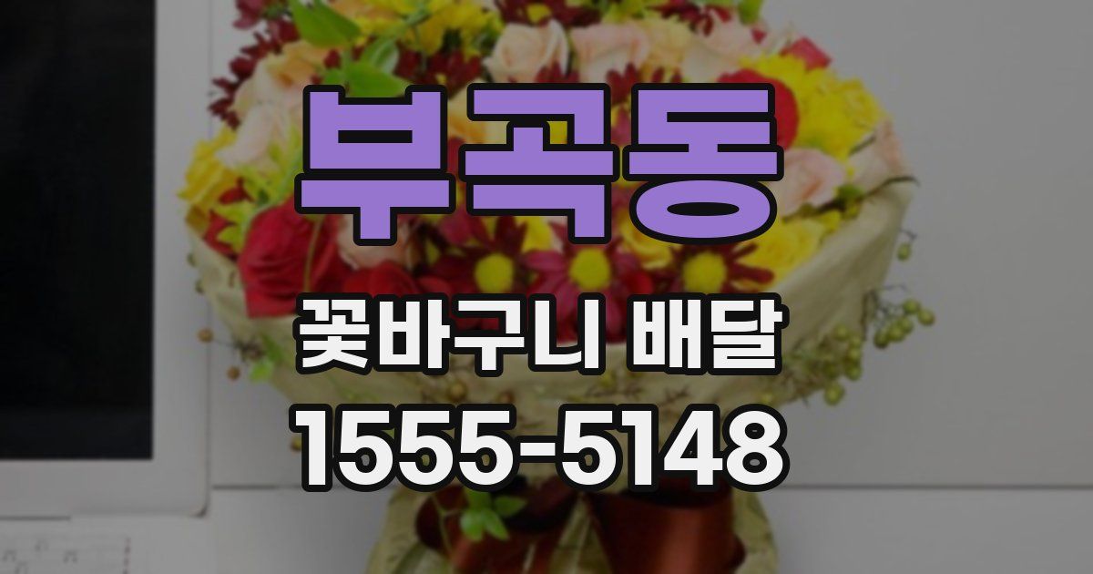 부곡동 꽃바구니 배달
