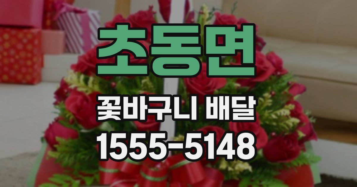 초동면 꽃바구니 배달