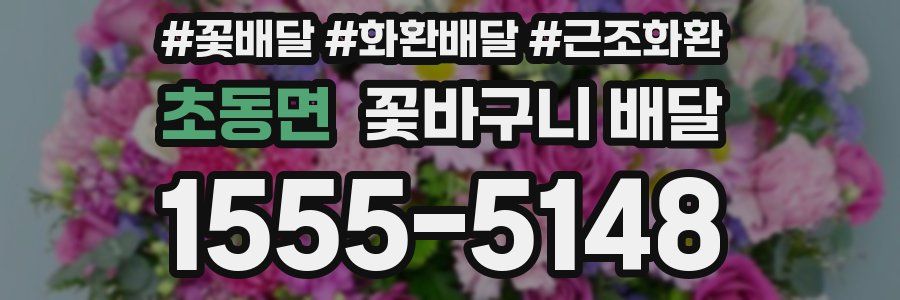 초동면 꽃바구니 배달