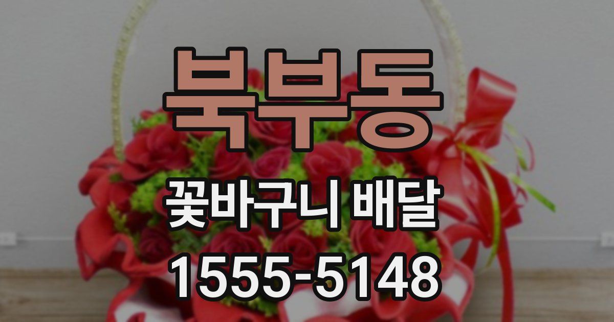 북부동 꽃바구니 배달