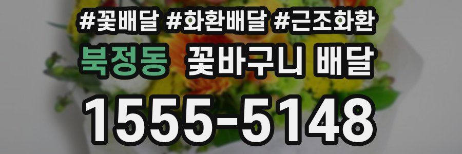 북정동 꽃바구니 배달