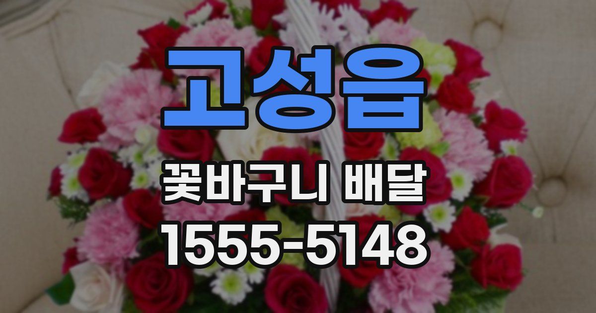 고성읍 꽃바구니 배달