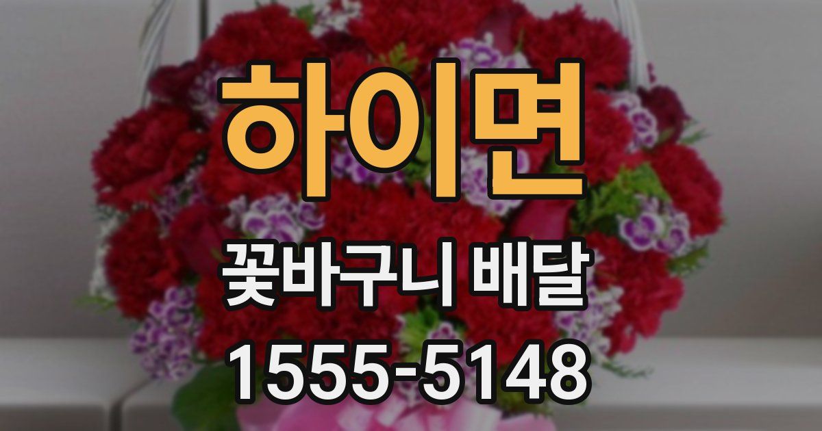 하이면 꽃바구니 배달