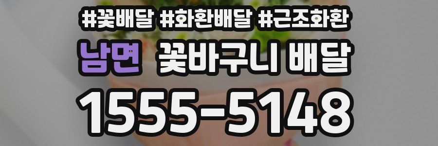 남면 꽃바구니 배달