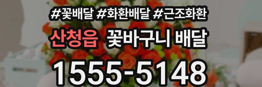 산청읍 꽃바구니 배달