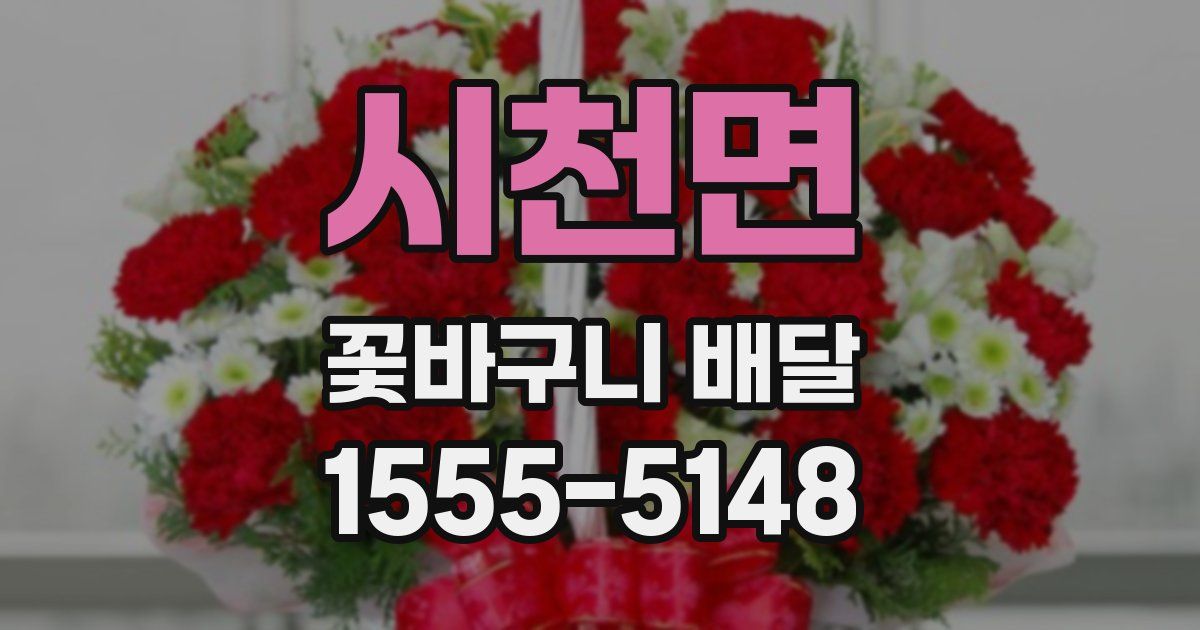 시천면 꽃바구니 배달
